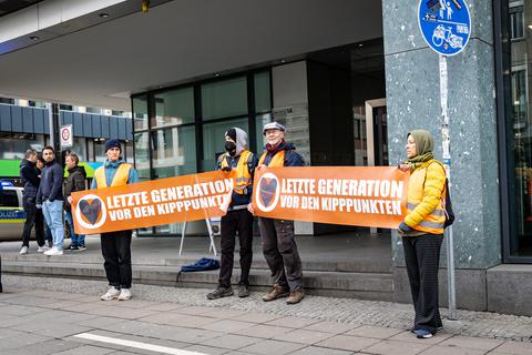 Schon im März hatten Aktivisten der „Letzten Generation“ in Darmstadt demonstriert.
