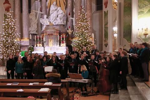 Zum Jubiläum singt der Chor in der prachtvollen Mannheimer Barockkirche. Foto: Chor Ephata