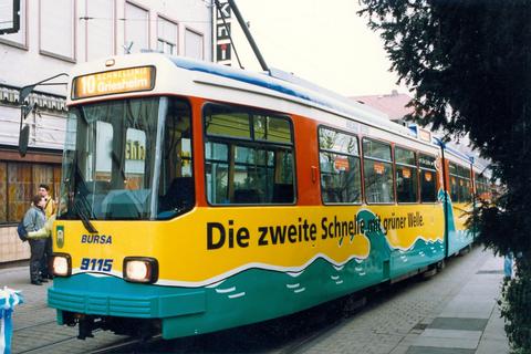 Die Linie 10 verkehrte bereits bis ins Jahr 2000 zwischen Griesheim und Darmstadt. In diesem Jahr feierte die Schnelllinie ein Revival.