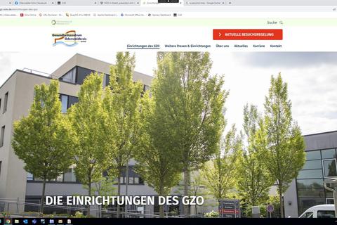 Übersichtlich: Seit wenigen Tagen ist das Gesundheitszentrum Odenwaldkreis (GZO) in Erbach mit einer neuen Homepage online. Dort finden sich auch Informationen über die ebenfalls auf dem GZO-Campus untergebrachten anderen Einrichtungen der Gesundheitsversorgung.