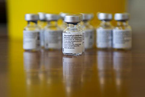 Biontech und Pfizer haben die Zulassung ihres Corona-Impfstoffs für Kinder von fünf bis elf Jahren beantragt. Symbolbild: dpa