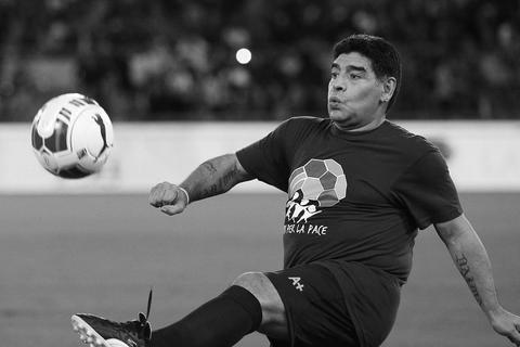Argentiniens Fußballlegende Diego Armando Maradona. Archivfoto: dpa