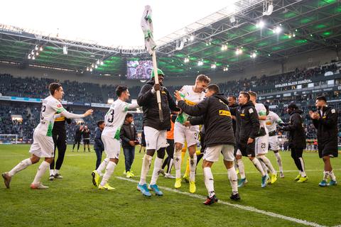 Die Spieler von Borussia Mönchengladbach erklärten sich schnell bereit, auf Teile ihres Gehalts zu verzichten.  Foto: dpa