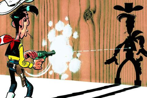 Lucky Luke schießt schneller als sein Schatten. Foto: Lucky Comics/Egmont Comic Collection/Egmont Ehapa Media