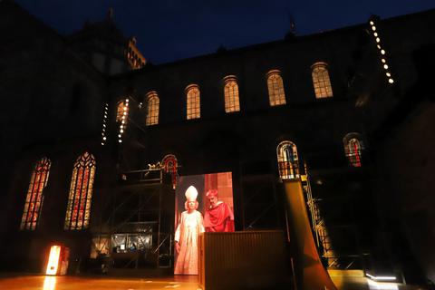 2020 mussten die Nibelungen-Festspiele noch ausfallen – 2021 feierten sie das Luther-Jubiläumsjahr in Worms. Foto: Andreas Stumpf