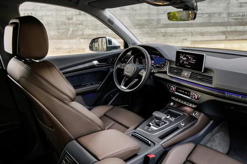 Der Innenraum des Q5 ist geräumig und macht einen gediegenen Eindruck. Foto: Audi