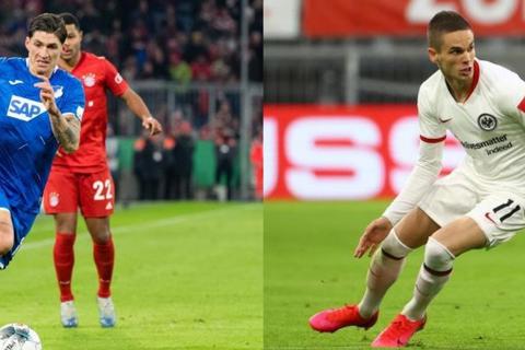 Steven Zuber (links) wechselt von Hoffenheim zu Eintracht Frankfurt, Mijat Gacinovic geht den umgekehrten Weg Fotos: dpa