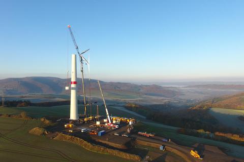 Der Windpark Einöllen im Landkreis Kusel wird im Frühjahr 2021 ans Netz gehen. Foto: Abo Wind