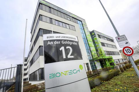 Die Adresse von Biontech in Mainz soll Programm sein – sowohl für Patienten als auch für Aktionäre. Foto: Harald Kaster